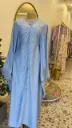 KS1139SBSF  SKY BLUE WITH FEATHERS AND STONES            -FREE SIZE