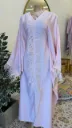 KS1139PSF  PINK  WITH FEATHERS AND STONES     -FREE SIZE
