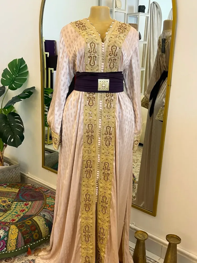 KS1278ASSFS  ASSORTED FREE SIZE MOROCCOAN KAFTANS WITH STONE                     -FREE SIZE